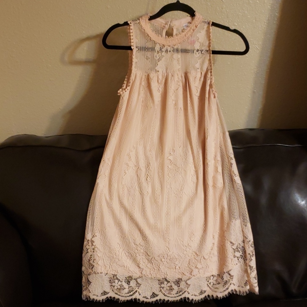 Pink Lace Dress